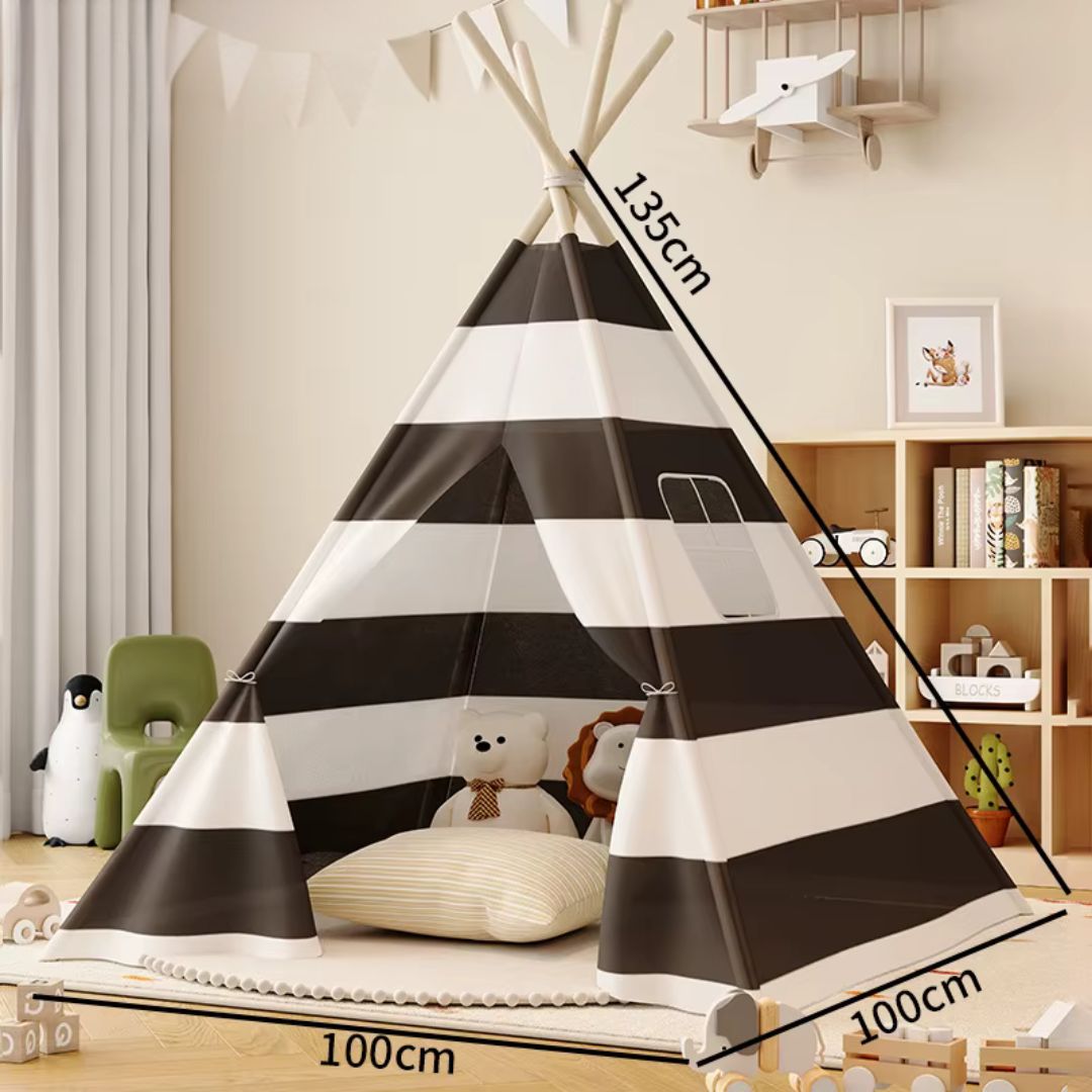 Tente Tipi Noir Blanc