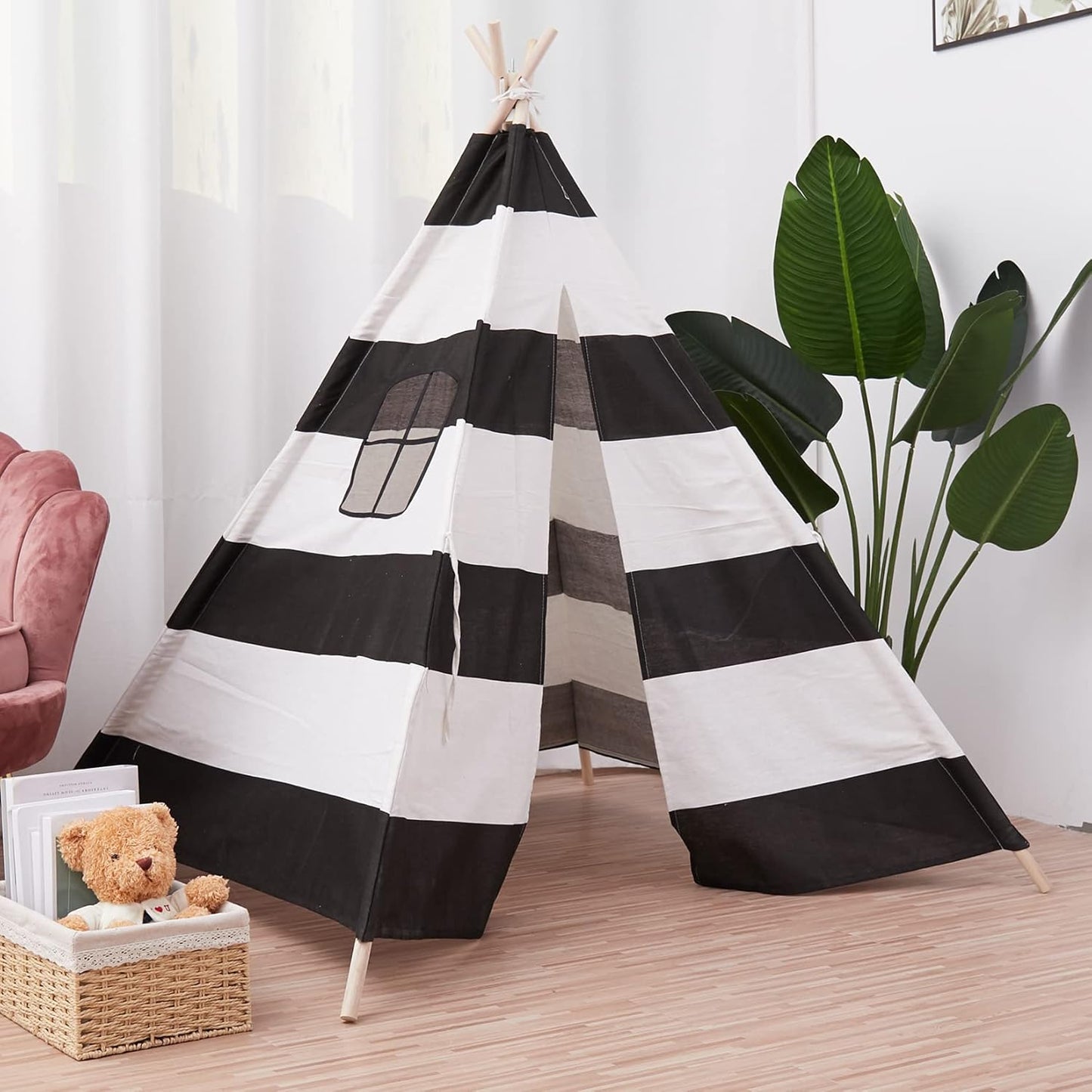 Tente Tipi Noir Blanc
