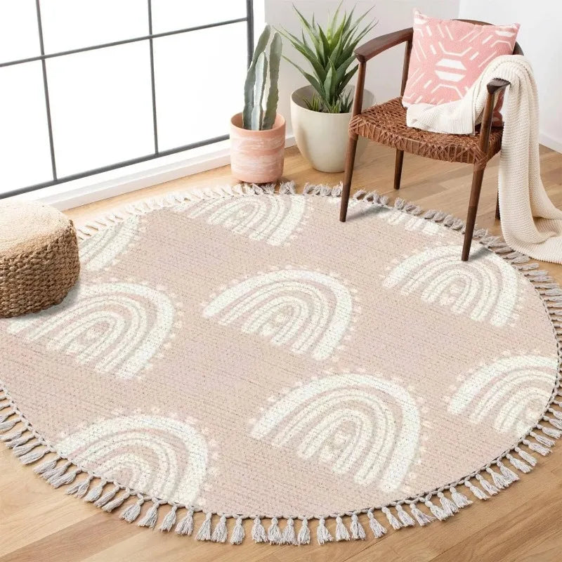 Tapis enfant Arc-en-ciel et Cœurs
