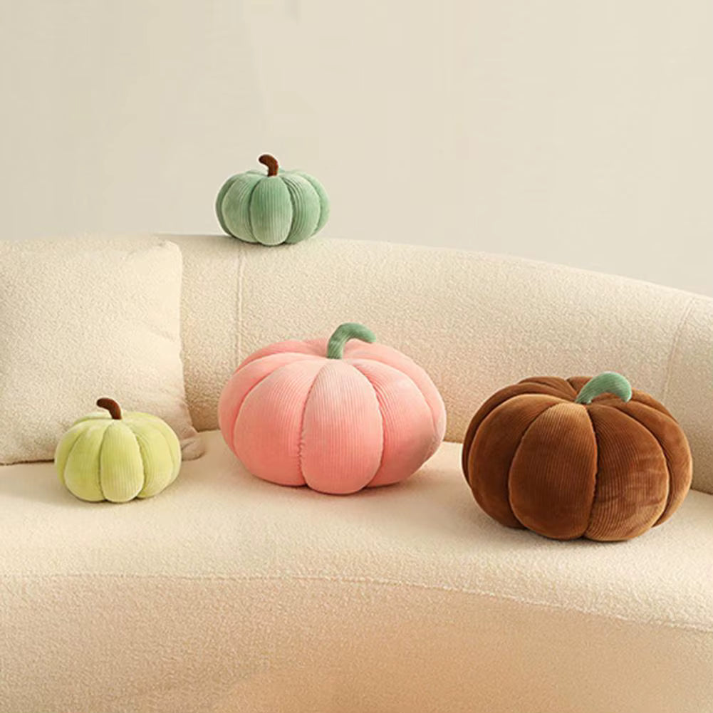 coussin citrouille colore