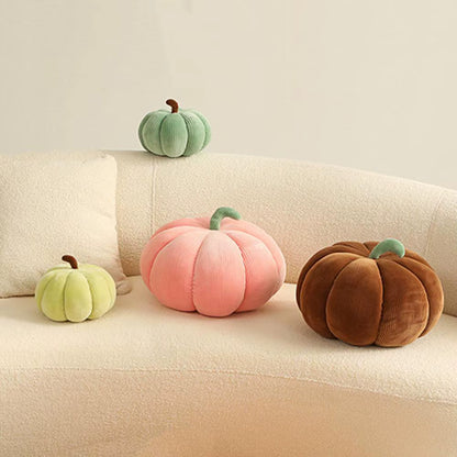 coussin citrouille colore