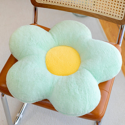 coussin enfant fleure vert