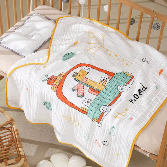 COUVERTURE BEBE MOUSSELINE