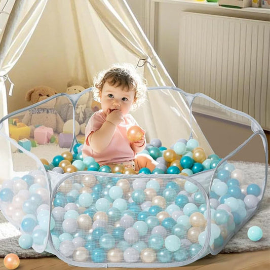 Piscine à balle bébé grise