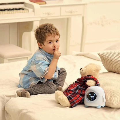 Reveil enfant jour nuit Pingouin