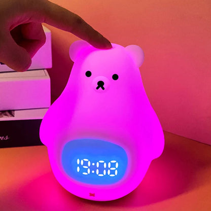 reveil lumineux rose