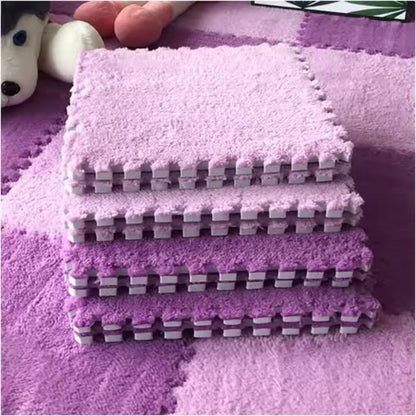 Tapis chambre enfant Violet et Rose - Bebe Pingouin