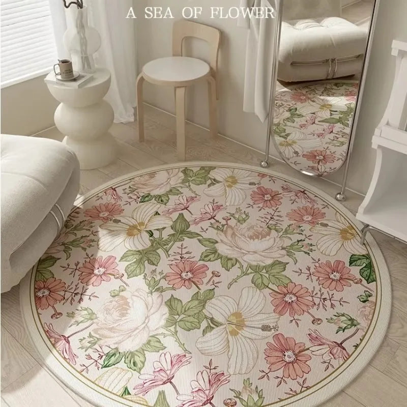 Tapis chambre fille | Fleurs