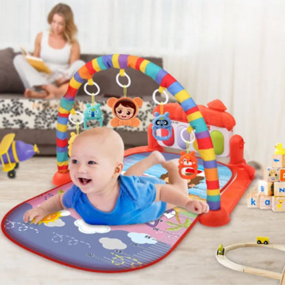 Tapis d'éveil bébé Piano Rouge