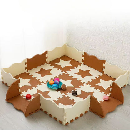 Tapis d'éveil rebord étoiles