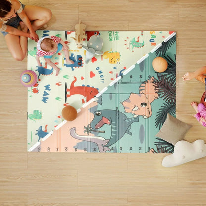 tapis de sol enfant reversible dinosaure