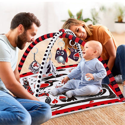 Tapis d'éveil bébé Noir et Rouge