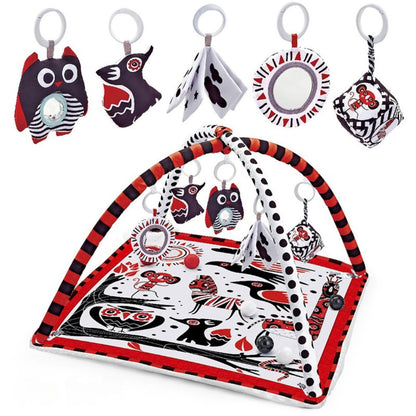 Tapis d'éveil bébé Noir et Rouge