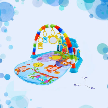 Tapis d'éveil bébé Piano Bleu - Bebe Pingouin