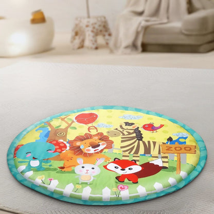 Tapis d'éveil Rond Animaux - Bebe Pingouin