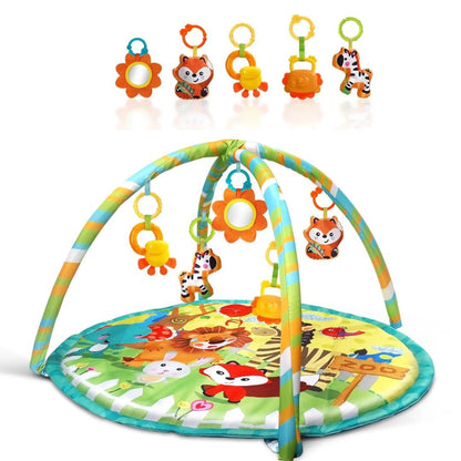 Tapis d'éveil Rond Animaux - Bebe Pingouin