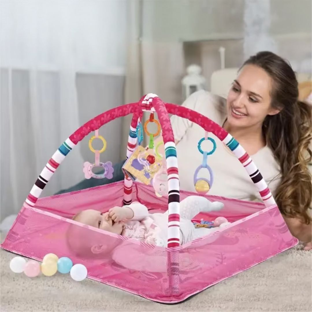 Tapis d'éveil Rose - Bebe Pingouin