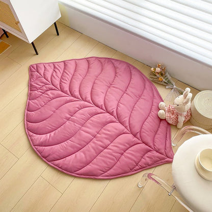 TAPIS EVEIL BEBE | Feuille Rose - Bebe Pingouin