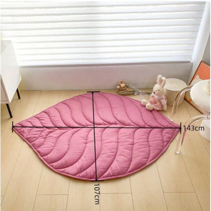 TAPIS EVEIL BEBE | Feuille Rose - Bebe Pingouin