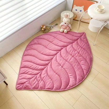 TAPIS EVEIL BEBE | Feuille Rose - Bebe Pingouin