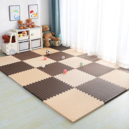 Tapis motricité bébé Beige Marron chambre