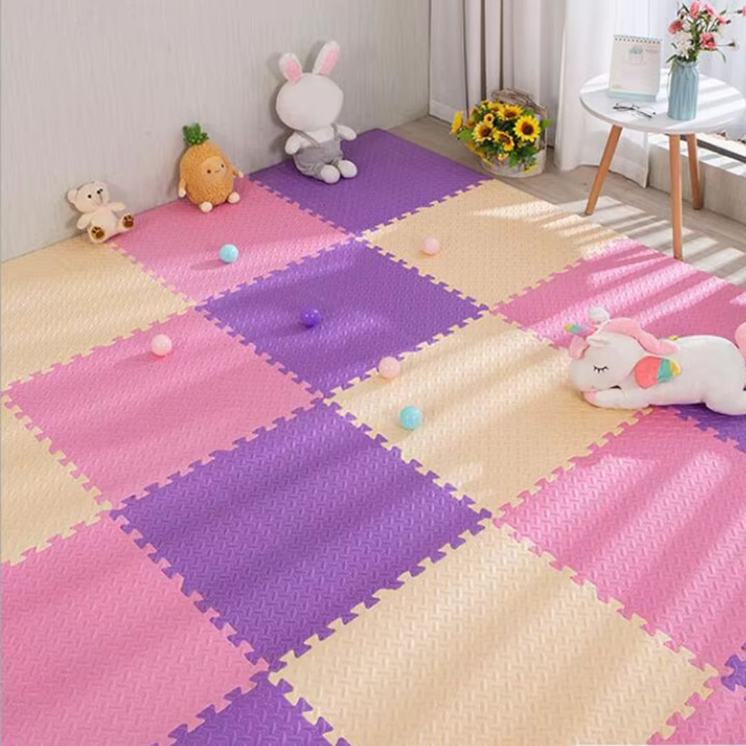 Tapis mousse pour bebe colore