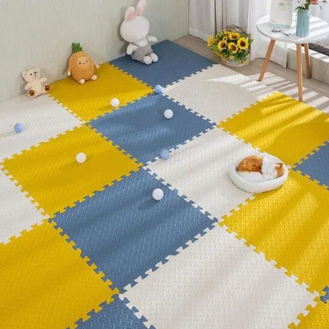 Tapis mousse pour bebe colore