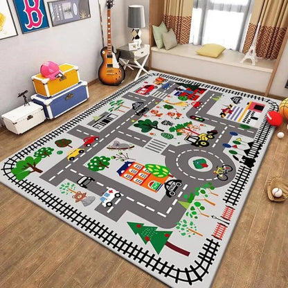 Tapis voiture enfant douce - Bebe Pingouin