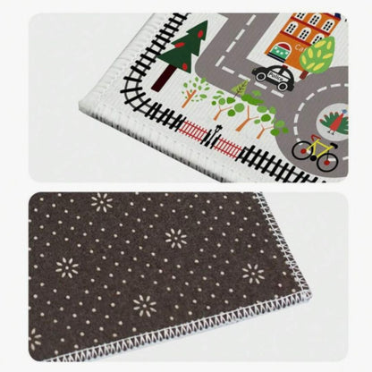 Tapis voiture enfant douce - Bebe Pingouin