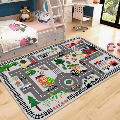 Tapis voiture enfant douce - Bebe Pingouin