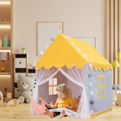 Tente Cabane Enfant Jaune chambre