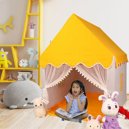 Tente Cabane Enfant Jaune facile a installé