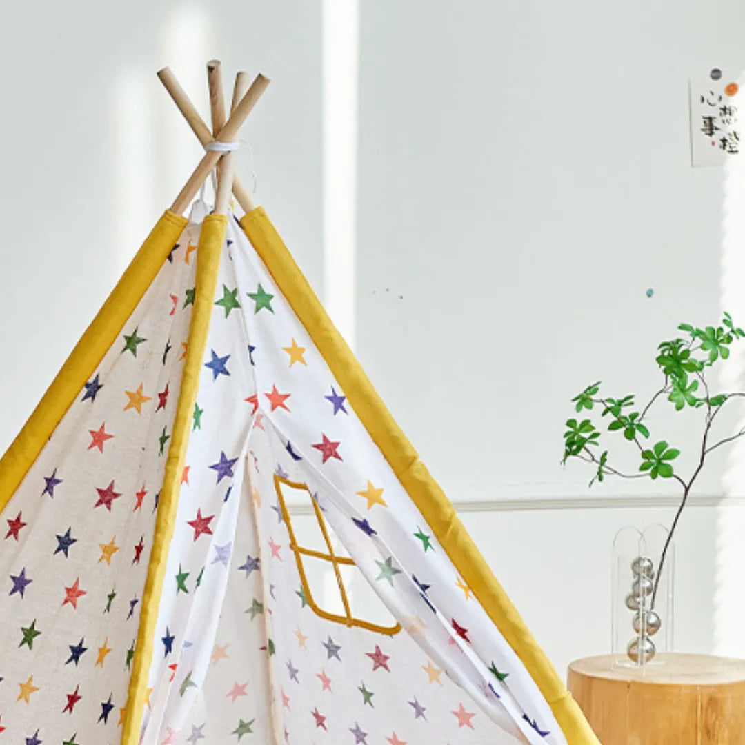 Tente bébé étoiles tipi