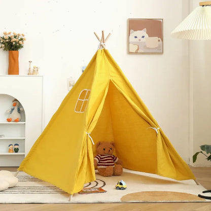 Tente tipi enfant jaune
