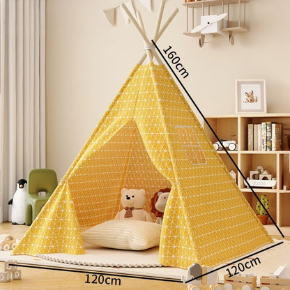 Tente Tipi Jaune Blanc