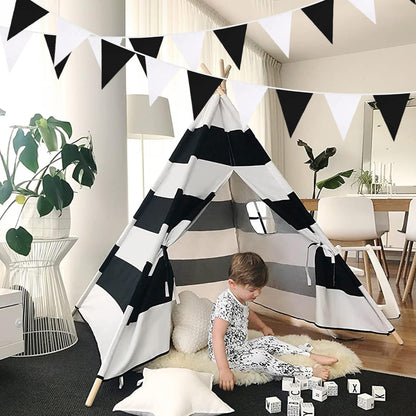 Tente Tipi Noir Blanc